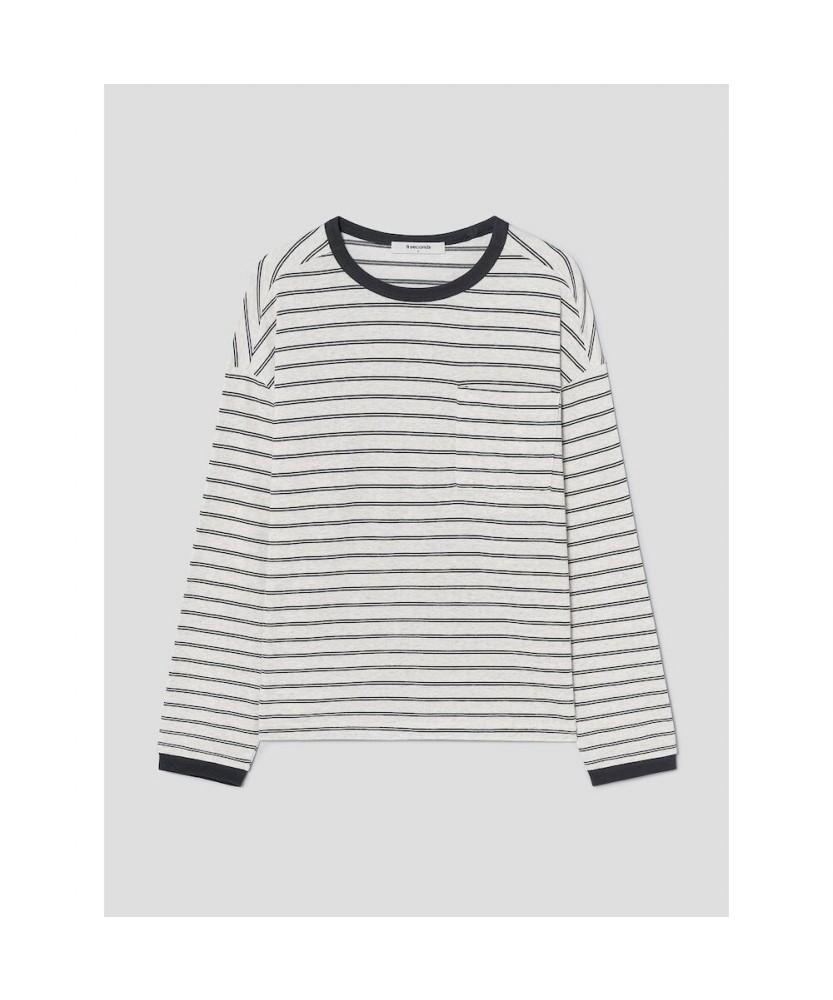 8Seconds Striped T-Shirt In Ivory