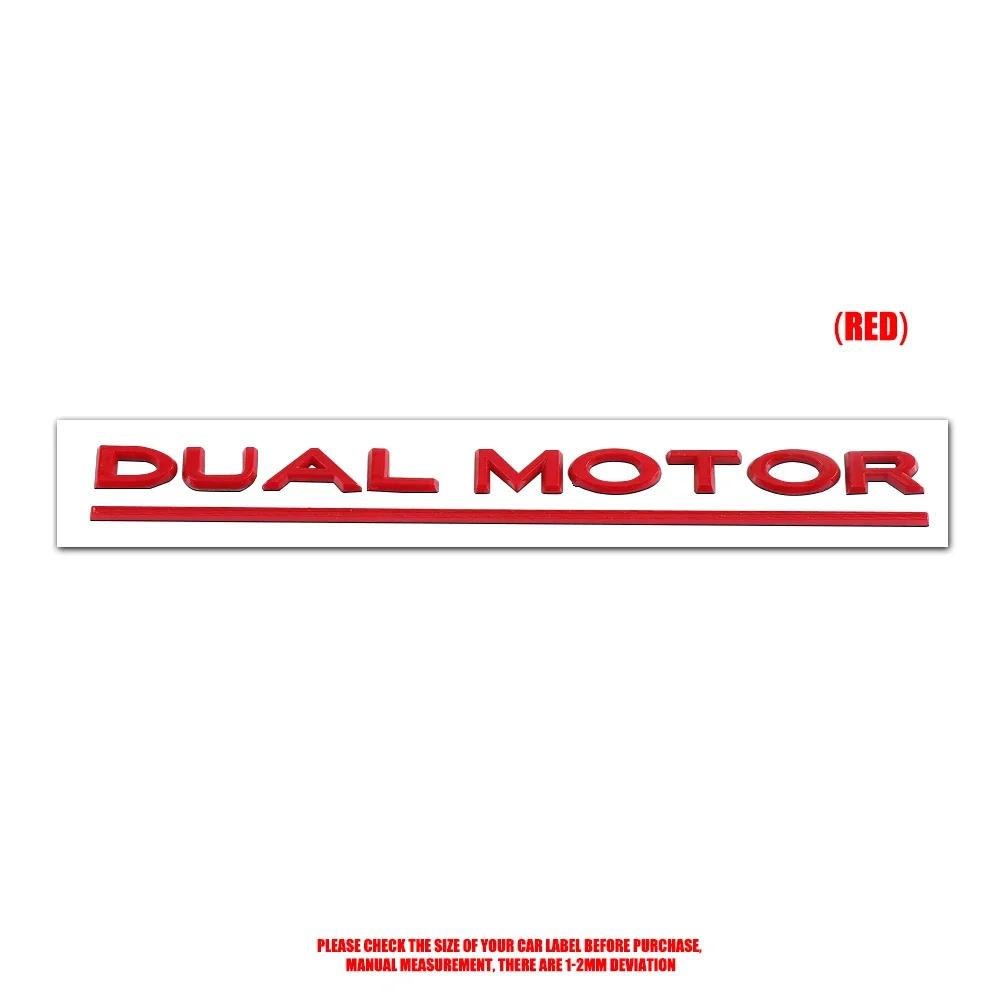 Samolepka na auto 2025 Nová 3D ABS emblém zadního kufru auta Tesla Kreativní dekorační samolepka Písmena Logo Obtisk pro Tesla DUAL MOTOR Režim
