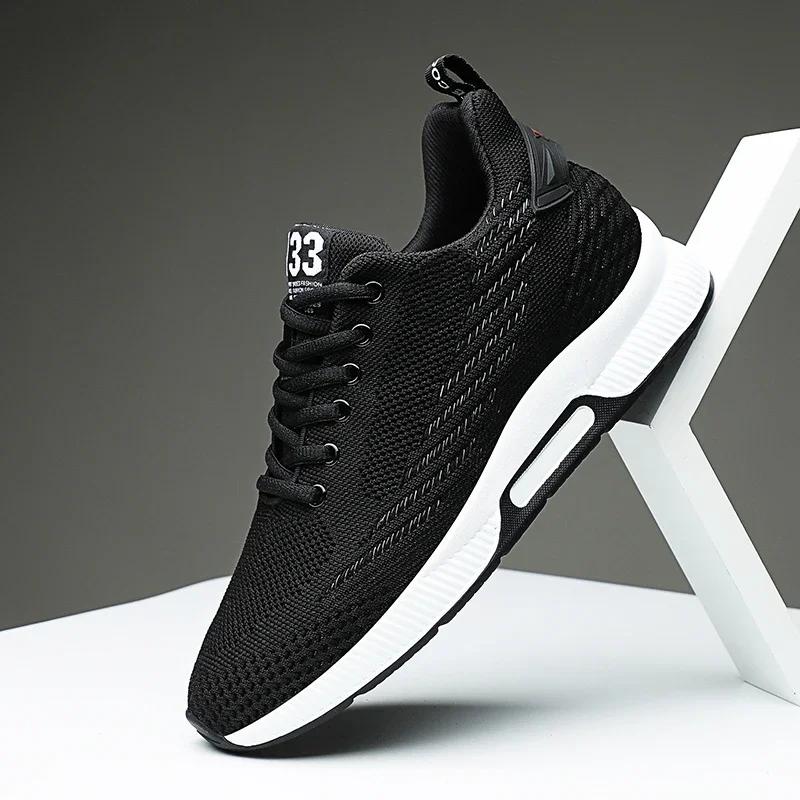 Mens Sneakers Fashion Comfortable Running Shoes Outdoor Classic Casual Shoes Men Mesh Sport Shoes Wear-Resistant Waling Sneakers