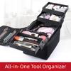 Portable Makeup Carrying Case Multi-layer Folding Manicurist Toolbox  Manicure