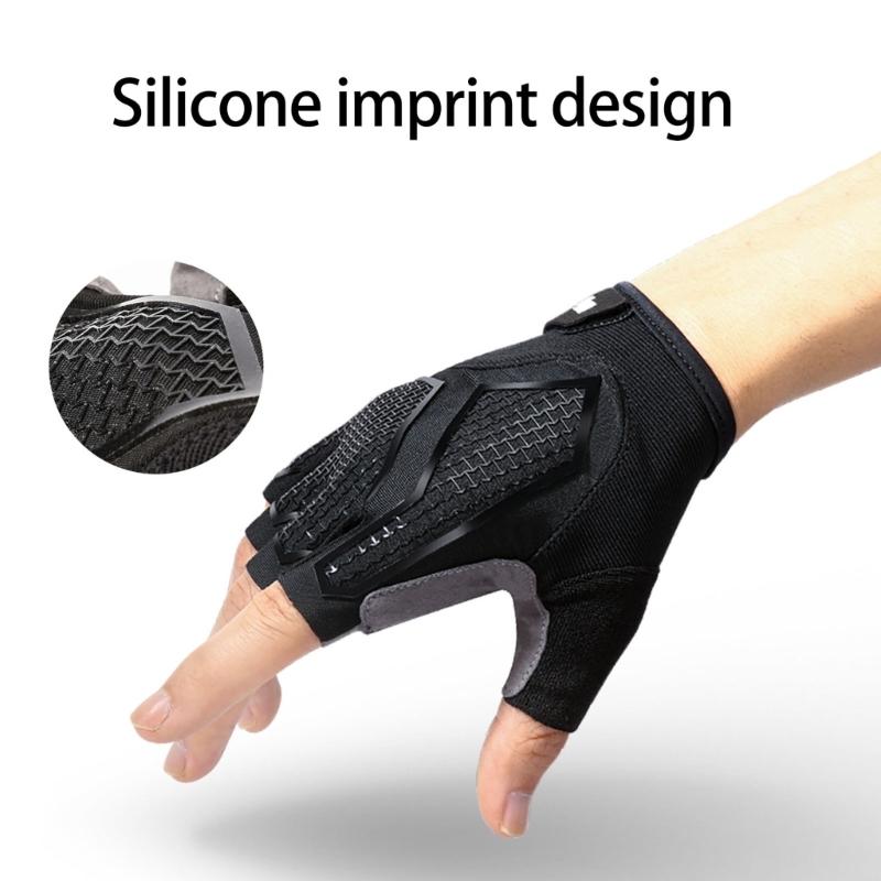 Road Bike Gloves Half Finger Breathable Meshes Sweat Wicking Durability Gloves for Long Distances Cycling