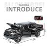 1/32 Toyota Tacoma Legierungs-Pickup-Modellguss Metall Offroad-Fahrzeuge Automodell Hohe Simulation Ton und Licht Kinderspielzeug Geschenk