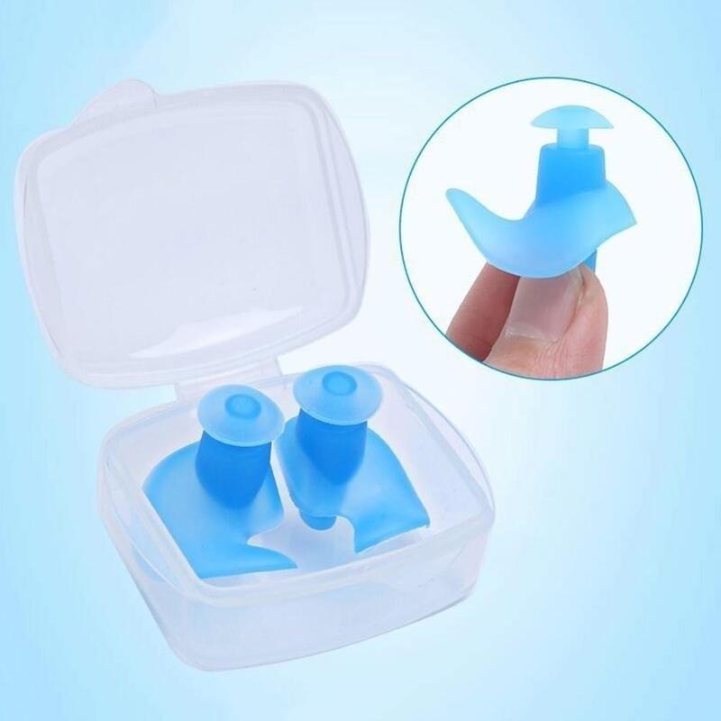 NEW Spiral Silicone Swimming Diving Screw Earplugs Waterproof RF