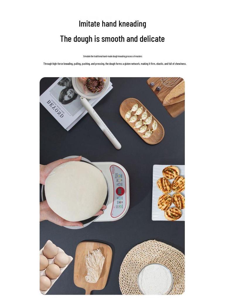 Automatic Electric Dough Mixer: Multifunctional Kneading, Beating & Fermentation Tool for Home Chefs