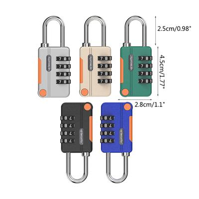Cadenas Résistants aux Intempéries à 4 Chiffres Verrou de Sécurité Portable pour Bagages pour Unité de Stockage Casier de Salle de Sport Boîtes à Outils