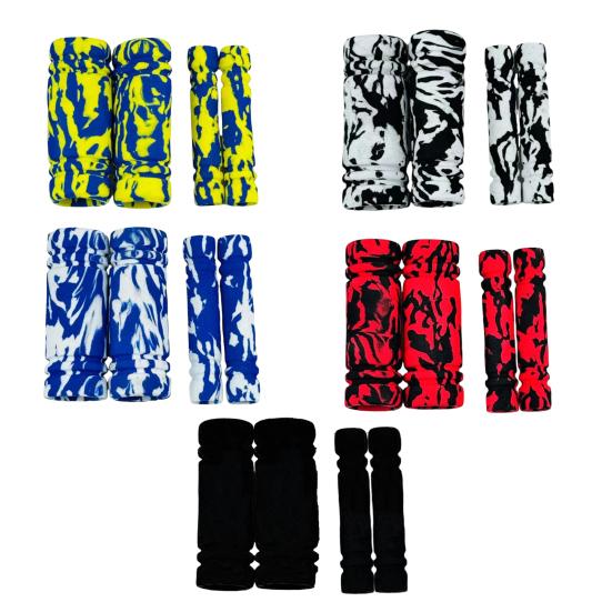 Motorcycle Grip Covers Sponge Anti-Slip Handlebar Sleeves for Scooters E-Bikes Easy Install Shock-resistant Handle Grips