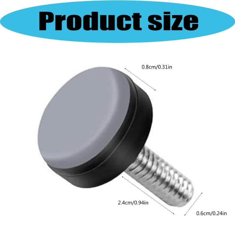 20Pcs Table Chair Foot Round Sliders Legs Pads with M6 Thread for Chairs Tables Sofas Protect Floors Reduce Noise