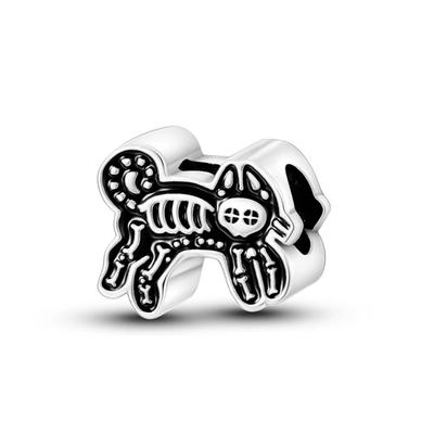 Original Charms Copper Plated Graffiti Funny Cat Punk Beads Fit Bracelets For Women Jewelry Making Fine Diy Gifts