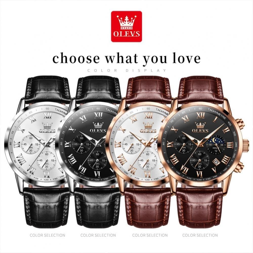 Xqiyi StyliSh Waterproof Men S Watch Analog Quartz Black Leather Strap buSineSS