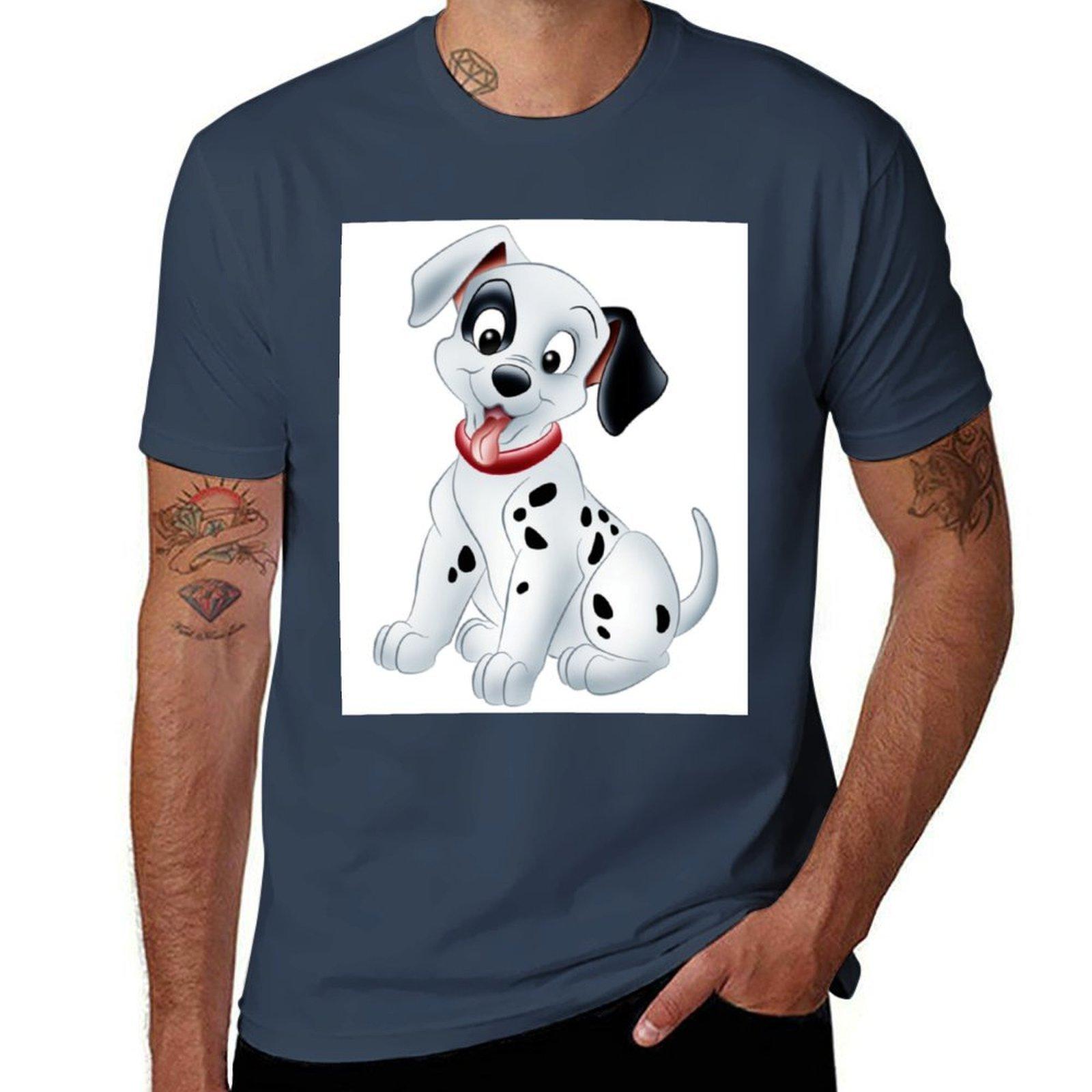 Dalmatian Puppy Affectionate Friend Of Children And Adults Tshirt Soft Antishrink Cotton Tee S