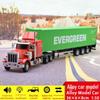 Alloy Semi-Truck Model Toy – American Box Container Truck