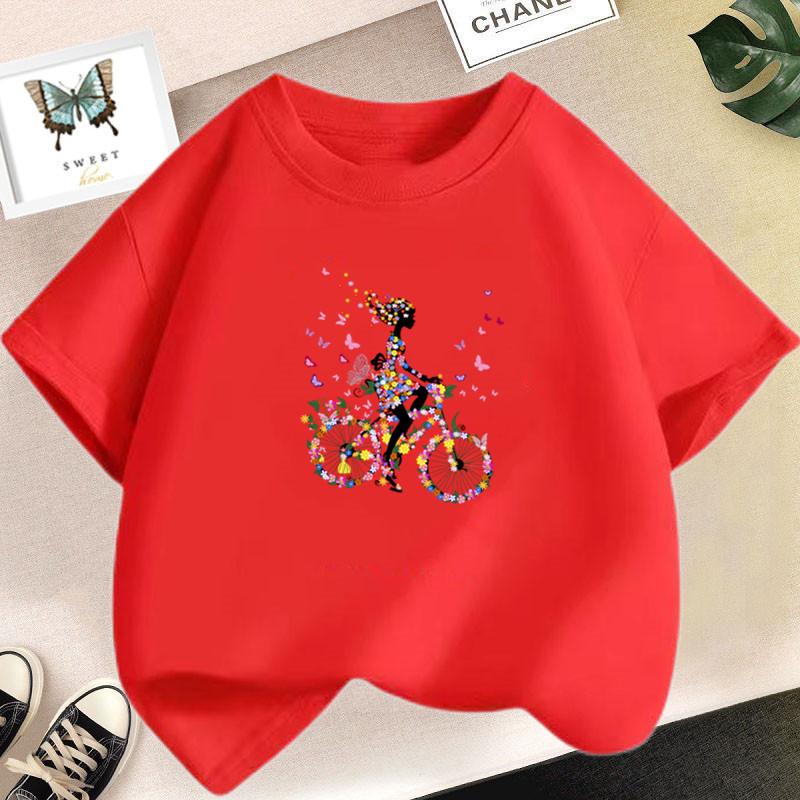 Cute Cartoon Girl T-shirts Girls Summer Unicorn Friends Clothes Baby T Shirts Children Short Sleeve Clothing Graphic T-shirt Tee