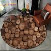 Latest 3D Color Wood Grain Lines Round Area Rug,Carpet Rug for Living Room Bedroom Sofa Child Playroom Decor,pet Non-slip Gift