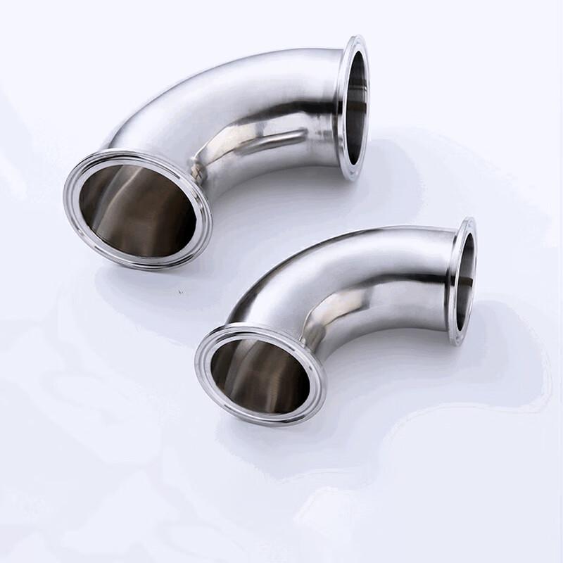 Naixin 304 Stainless Steel 90-Degree Quick-Connect Clamp Elbow