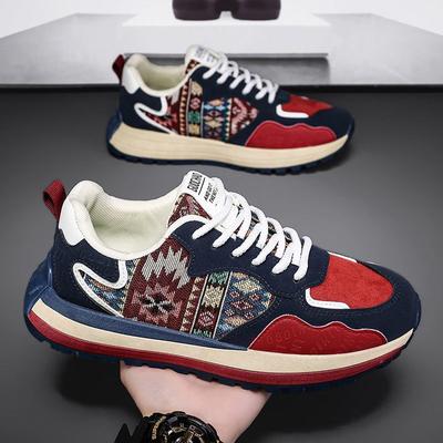 Men's Shoes Spring Cloth Versatile Heightening Platform Sports Casual Trendy Shoes