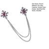 Suit Brooch for Men Double Staggered & Women Metal