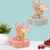Kawaii Little Cat Tulip Night Light Cartoon Animal Bouquet Sculpture  Bedroom