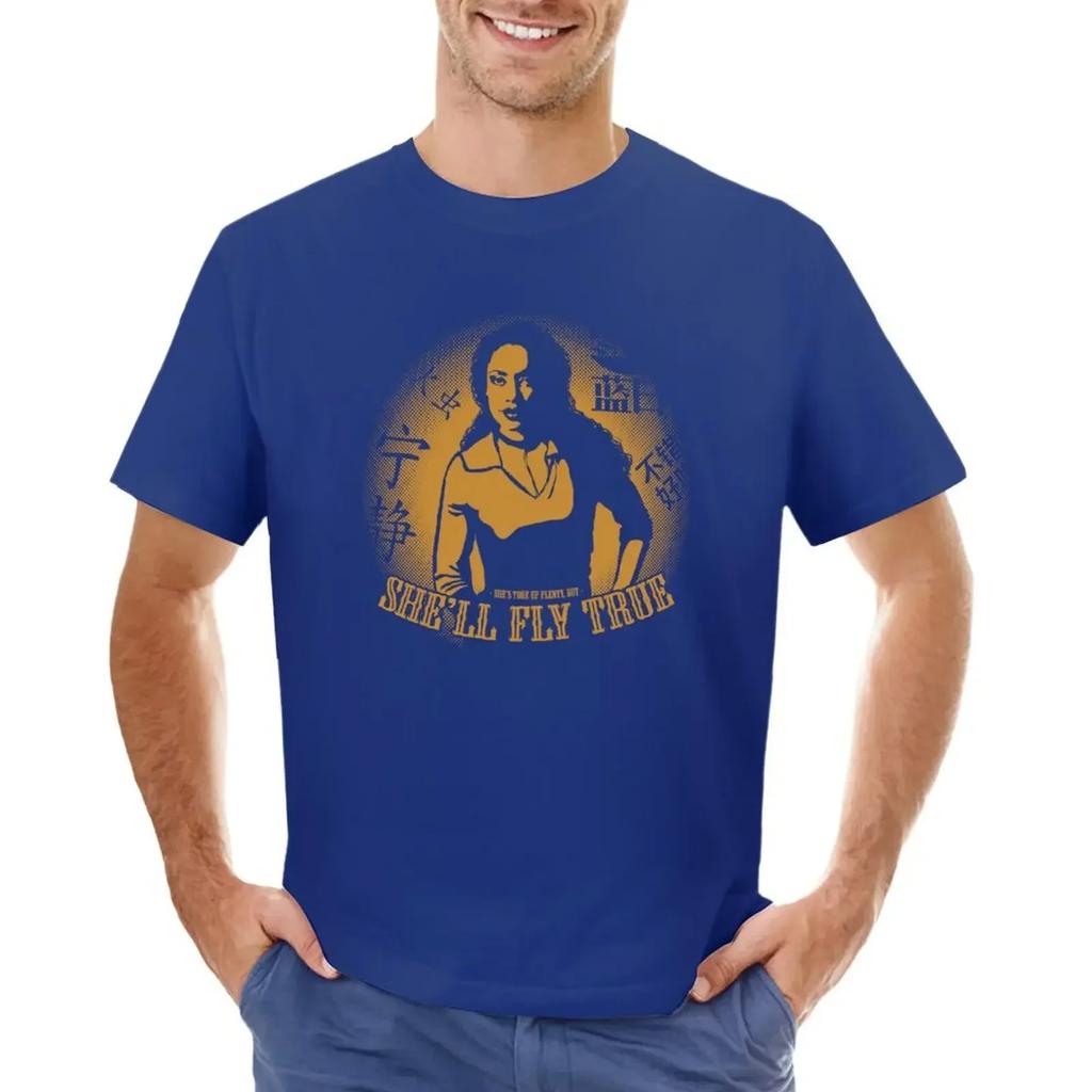 She'll Fly True T-shirt Plus Size Tops Anime Clothes Shirts Graphic Tees Men Graphic T Shirts