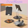 Metal Dualaxis Rotating Phone Tablet Stand With Folding Design For Lazy Viewing Comfort