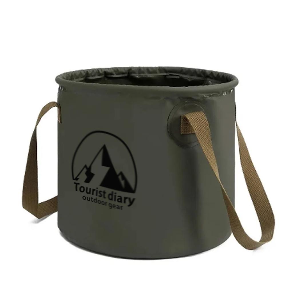 1 Stück Outdoor Faltbarer Wassereimer Tragbar Reise Große Kapazität Wasserbeutel für Wäsche, Gemüsewaschen, Camping, Picknicks, Angeln, Faltbecken