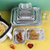 Aluminum Foil Square Baking & Grilling Bowl - Disposable Takeout Box