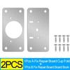Cabinet Hinge Repair Plate Kit Kitchen Cupboard Door Hinge Mounting Plate With Holes For Cabinet Furniture Hardware Accessories