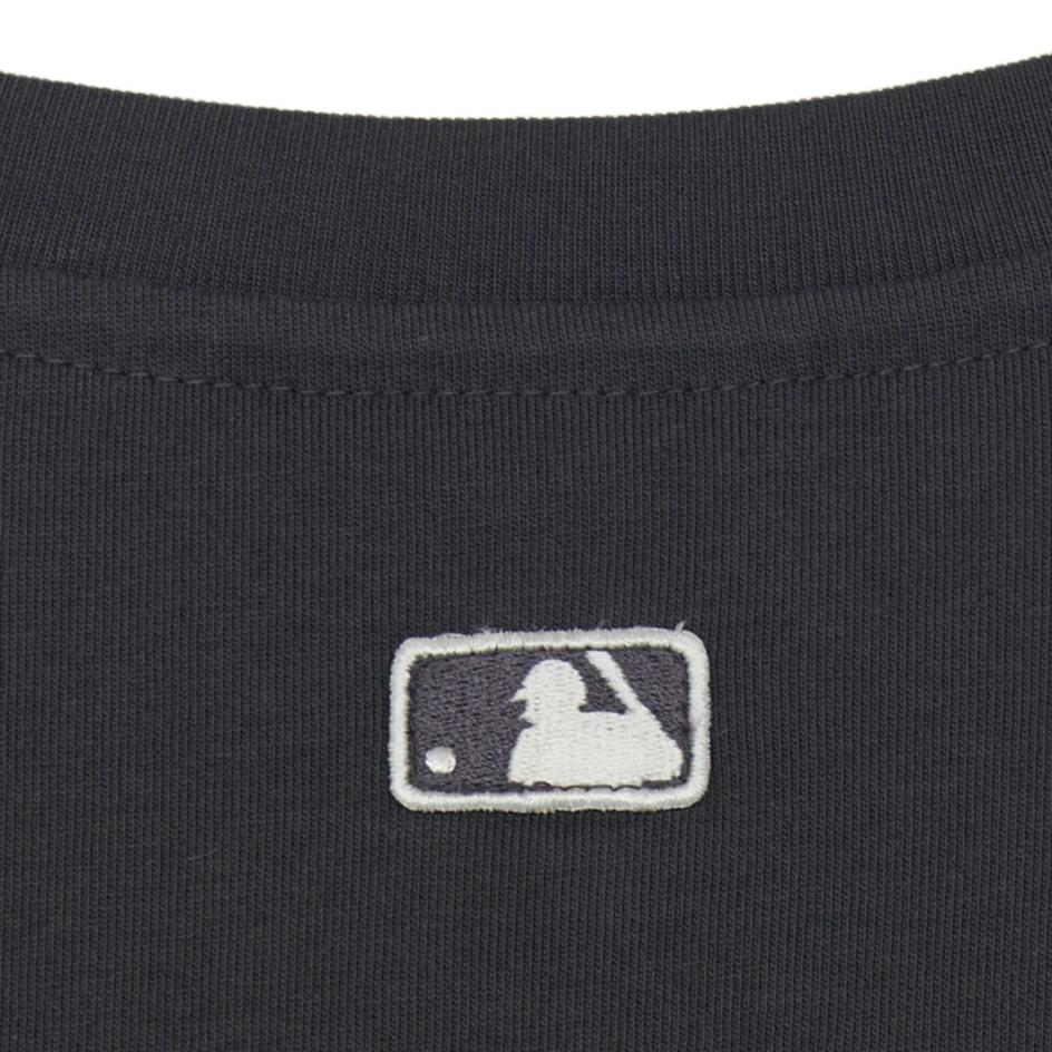 MLB Basic Boston Red Sox Solid Long Side Slit Short Sleeve Dress Women dresses 3FOPB0163-43CGD