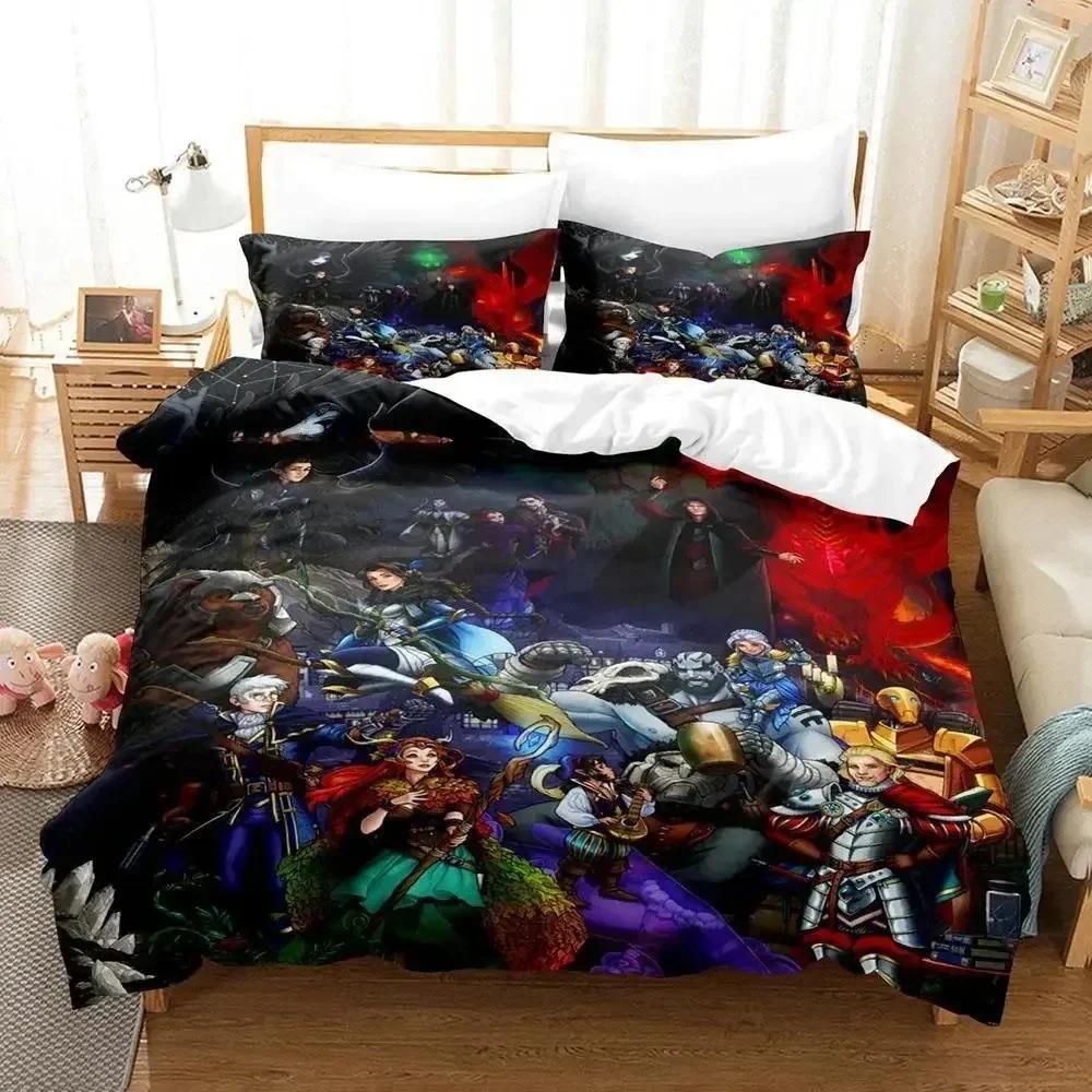 Comforter New Legend Of Vox Machina Game Bedding Set Single Twin Full Queen King Size Bed Set Adult Kid Bedroom S 3D Anime