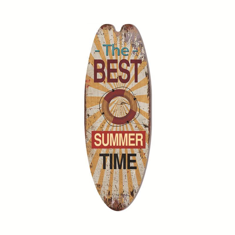 Hawaiian Surfboard Pendant Beach Wall Decoration Sign