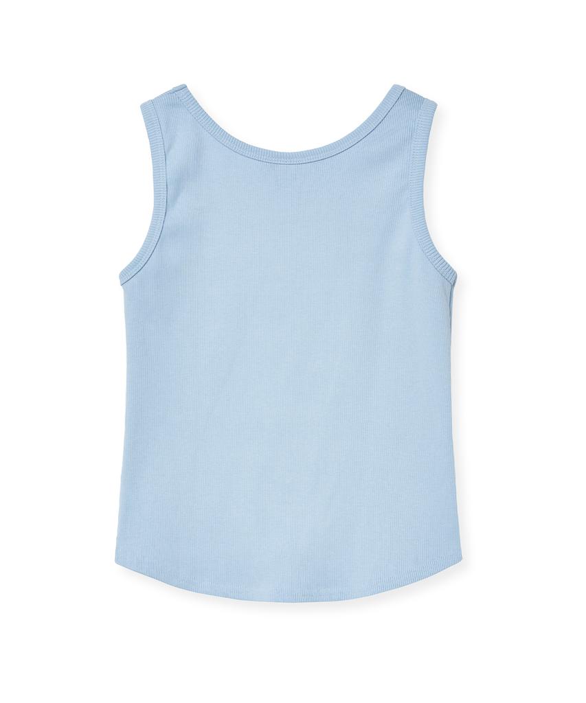 MIDNIGHT MOVE 3 Eyelet Top (Sky Blue)