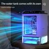 3 Speeds Miniature Air Conditioner USB Powered Ice Box Coolers with Night Light Practical Desktop Cooling System