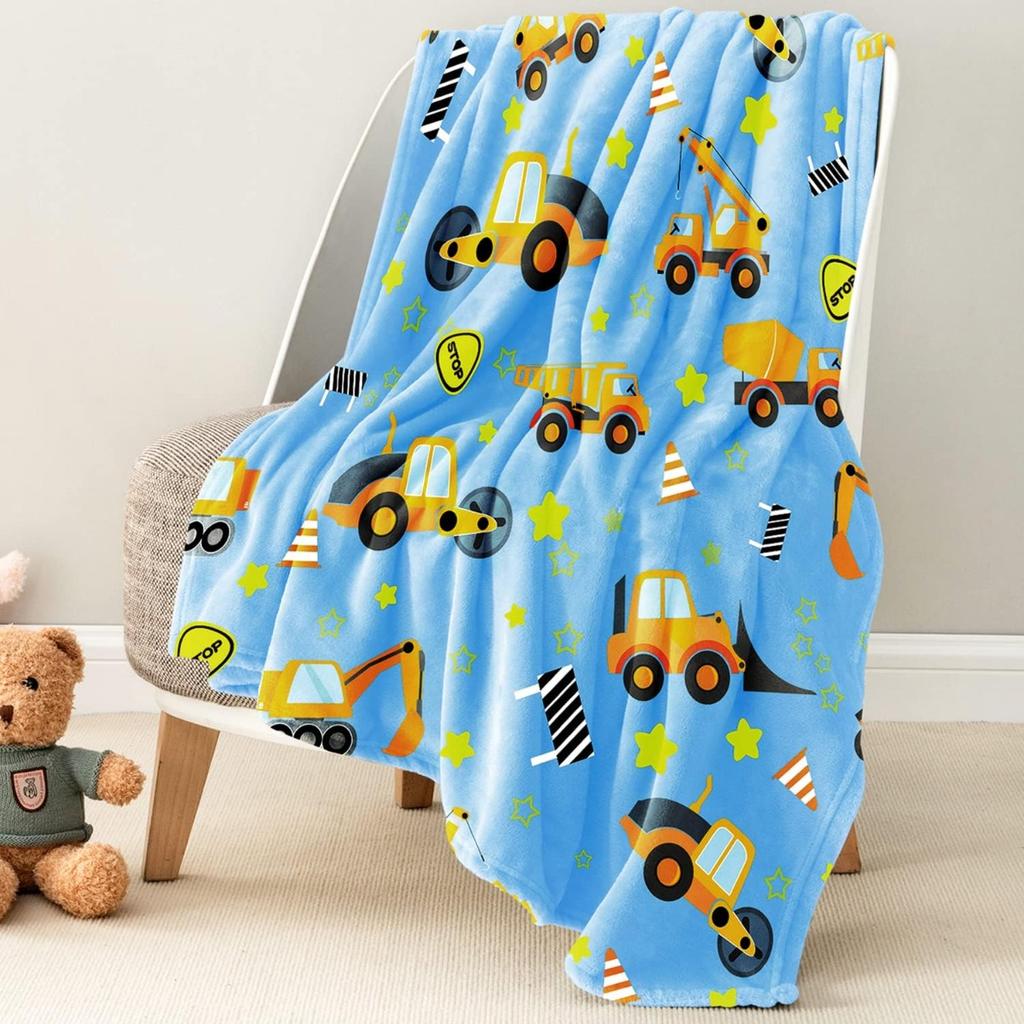 Soft Blanket for Kids Boys, Cozy Toddler Boys Girls Birthday Gifts Fuzzy Cute Outer Space Throw Blanket for Couch Bed Car, Black