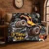 Soft Flannel Blanket M-Monster Truck Monster Jam Super Comfortable Bedding Sofa Cover Home Decor Gift Teen Boys Girls Children