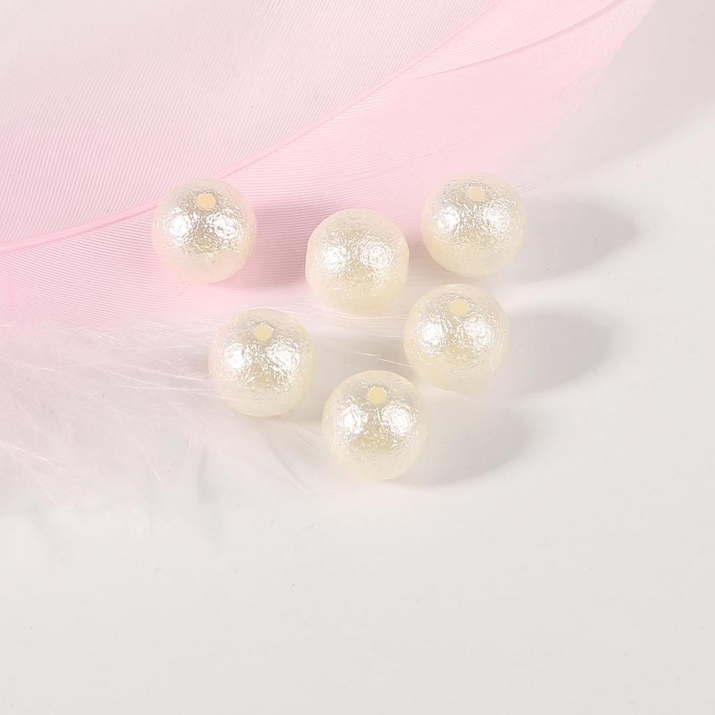 10-500Pcs ABS Wrinkled Pearl Beads for DIY Jewelry Craft Making Home Decoration Art Faux Pearls for Vase Fillers