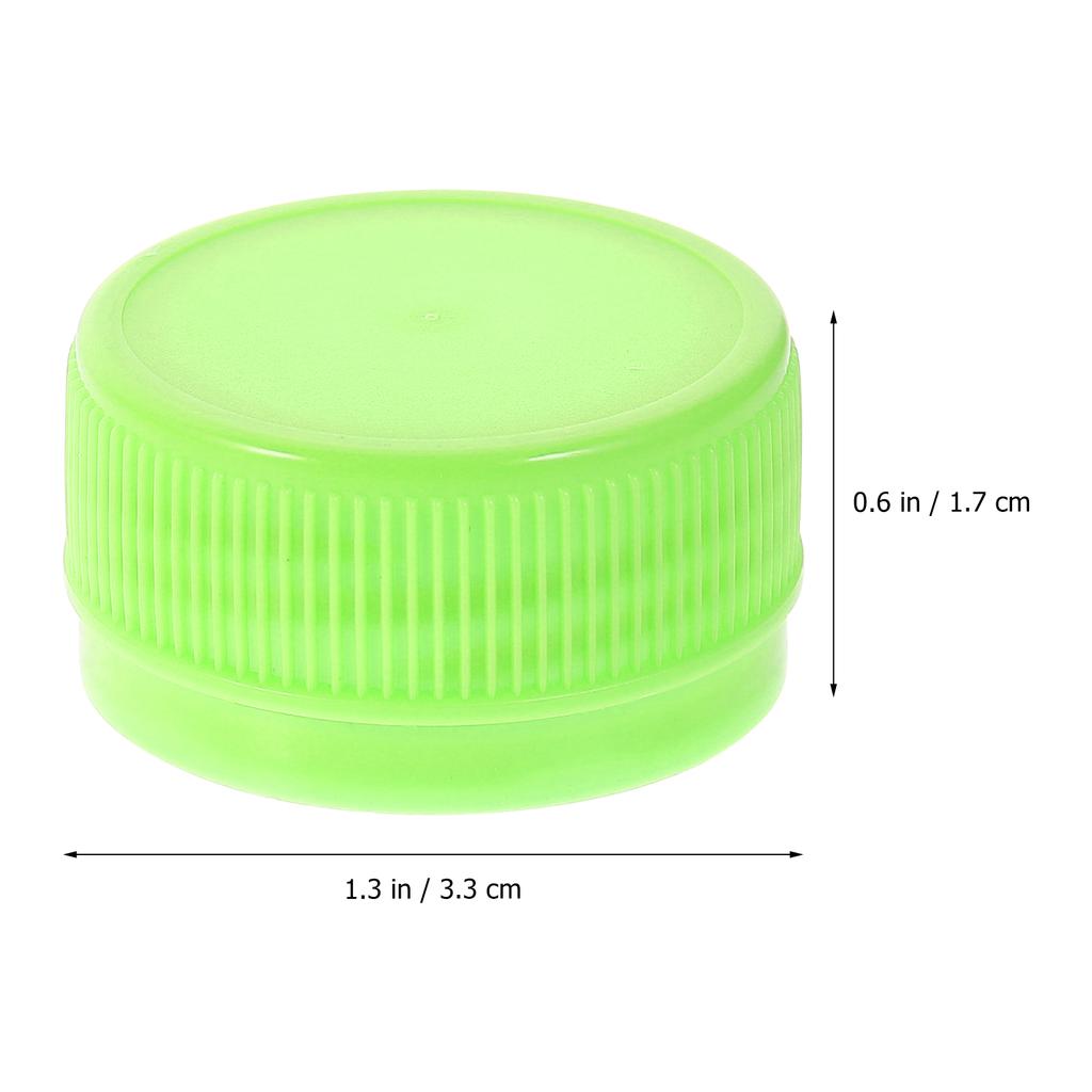 100pcs Plastic Caps Leak-Proof Water Bottle Lids For Diy Making Colored Bottle Covers Handcraft Accessories Kitchen