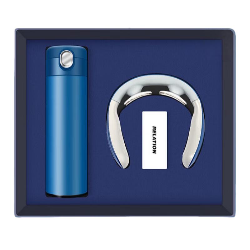 Insulated Cup & Neck Massager Gift Set
