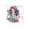 Colorful Mermaid Tail Toilet Lid Sticker Creative Waterproof Bathroom Decor Decal for Home Window Ocean Theme