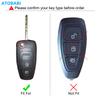 Leather Car Key Cover Bag For Ford Focus Transit C-Max S-Max Galaxy Mondeo Tourneo Fusion Flip Remote Fobs Shell Protector Cases