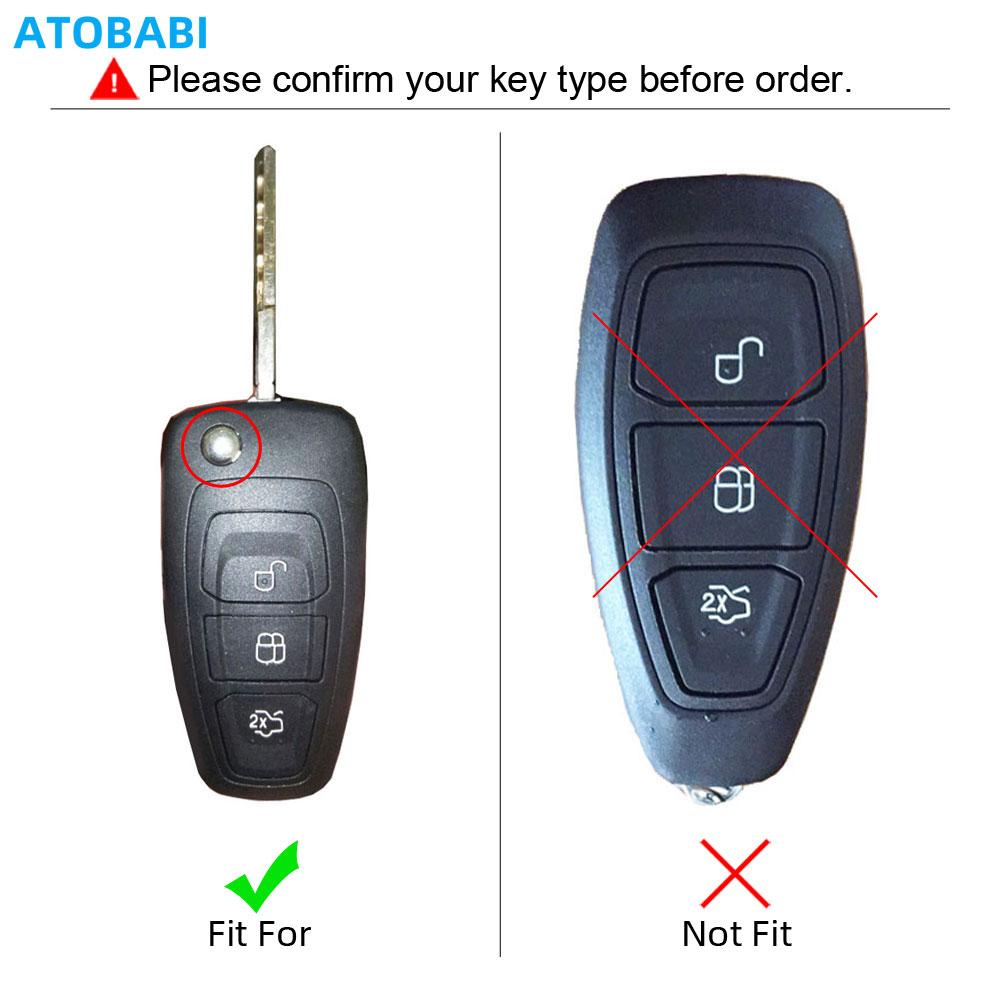 Leather Car Key Cover Bag For Ford Focus Transit C-Max S-Max Galaxy Mondeo Tourneo Fusion Flip Remote Fobs Shell Protector Cases