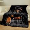 Rottweiler Dog Print Blanket bedroom Blanket for Livingroom Couch lunch break Soft throw for Friend's festival Gift