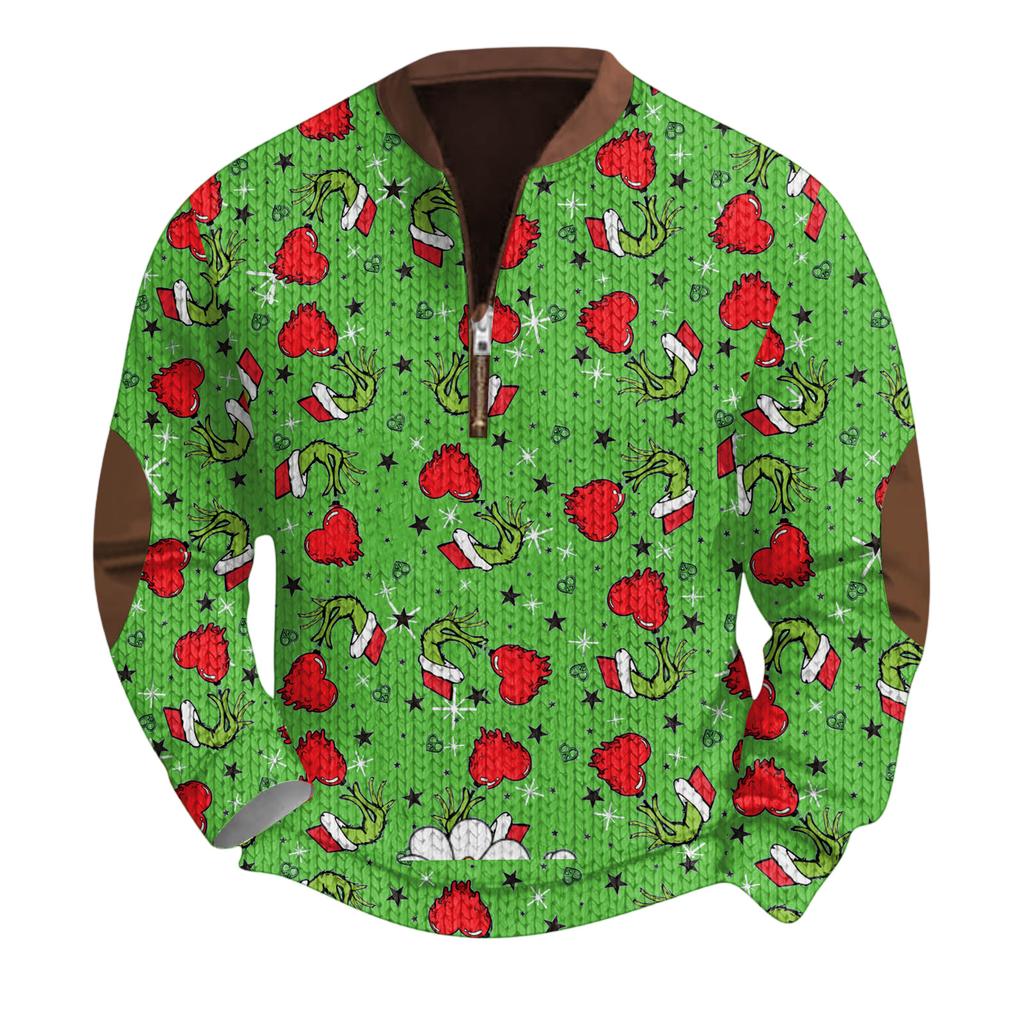 Men'S Outdoor Zipper Long Sleeved Sportswear Casual Sweatshirt