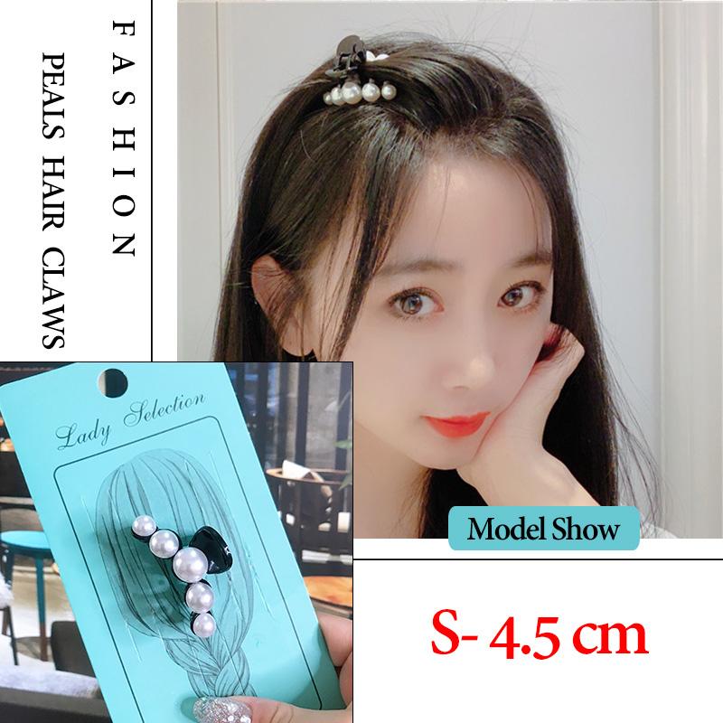 

14 стилей Большие жемчужные заколки-крабы для волос Сверхбольшие Маленькие Тик-так Аксессуары для волос для женщин Корейские Черные Белые Заколки Новые