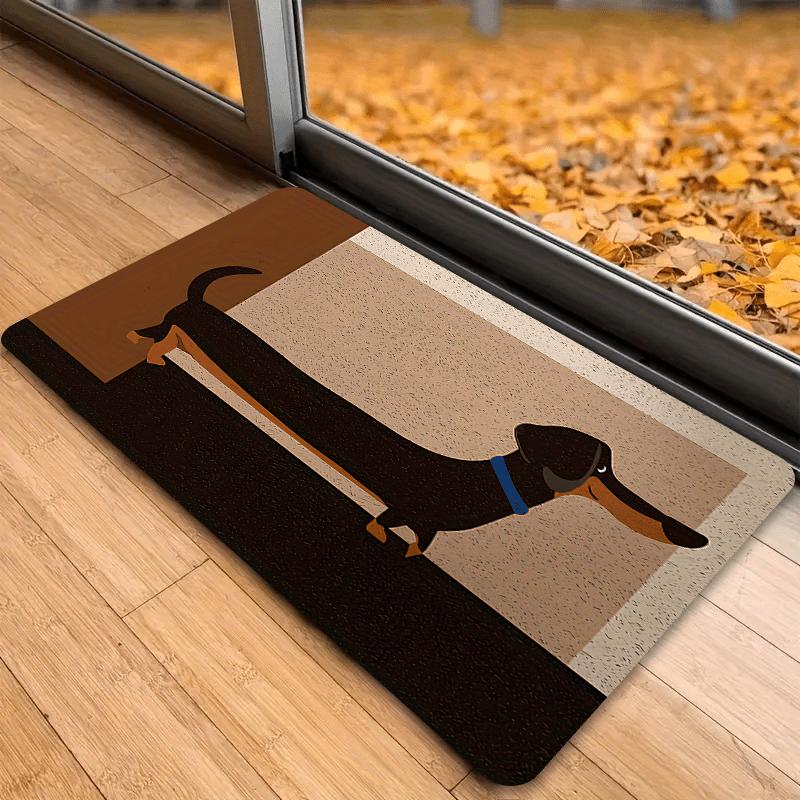 

VIKAMA Cartoon Cute Long Dog Carpet Stain-Resistant Doormat Welcome Mat Soft Carpet For Live Room Rug For Bedroom Home Decor 40X60CM (1.3X2FT