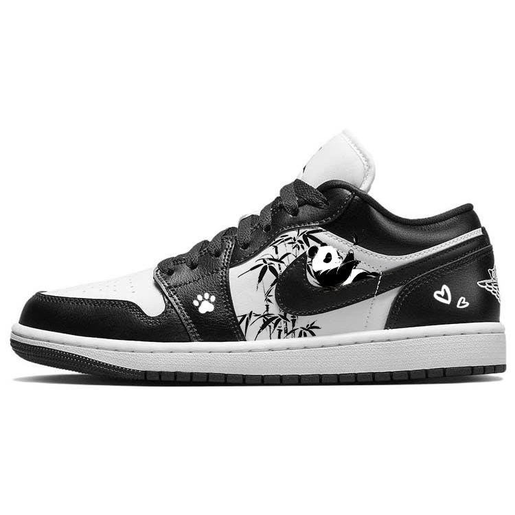Jordan Air Jordan 1 Vintage Basketball Shoes Women s Low top Black/White DC0774-101(Team56-) 36.5