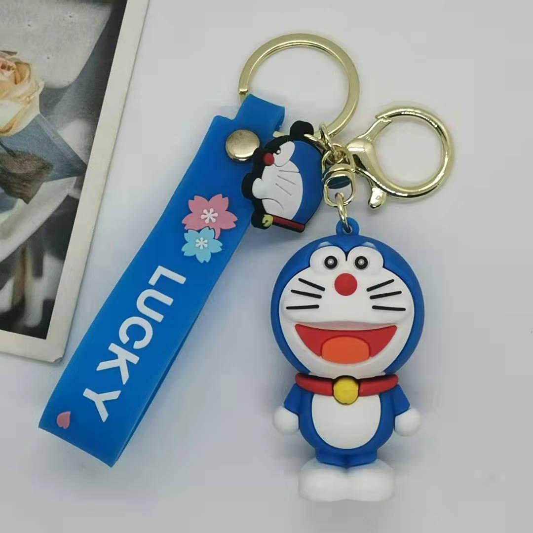 Creative Cartoon Anime Doraemon Series Doraemon Nobita Shizuka Doll Keychain Bag Car Keychain Fashion Toys Anime Cartoon Frind