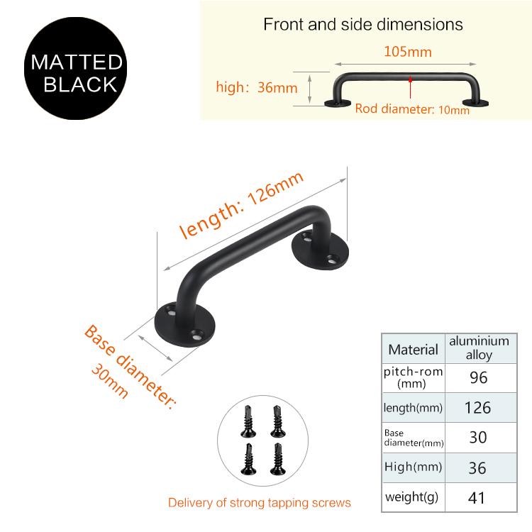 Sliding Door Handles Modern Kitchen Cabinet Handle Barn Door Pulls Furniture Drawer Handle With Screw Sliding Closet Door Handle