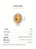 Large Amethyst & Citrine Pendant Necklace for Women, S925 Silver Clavicle Chain, Colored Gem Jewelry