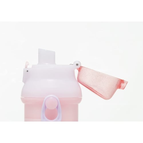 Skater Children's Plastic Water Bottle 480ml One Push Open/Close Antibacterial Child Friendly Lightweight Antibacterial Treatment Made In Japan Licca-