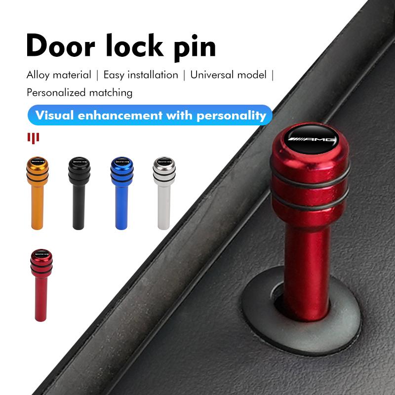 Car Door Lock Pin Knob Pull Security Insurance Auto Universal For Mercedes Benz AMG A B C E S G Class W201 W210 W108 W205 W203 AA4