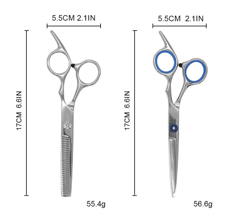 Factory Directly Professional Straight & Thinning Shears Stainless Steel Titanium Coated Pet Cat Dog Grooming Scissors Kit Set